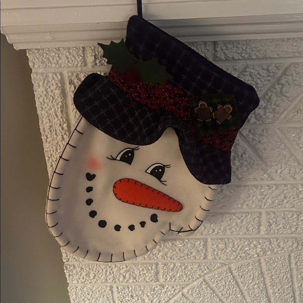 Vintage 90s Christmas Stocking Pair